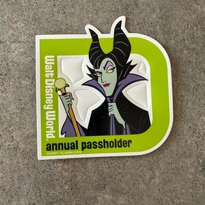 Walt Disney World Maleficent Passholder Magnet
